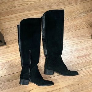 Over the knee Zara suede boots